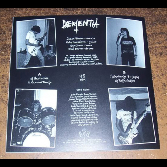 DEMENTIA Reticulation 1987 - 1988 EP [VINYL 7